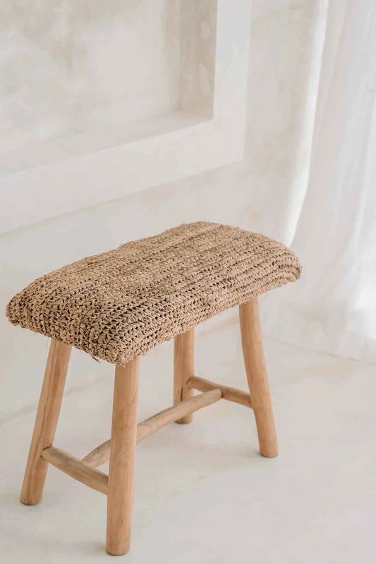RAFFIA STOOL | BENCH