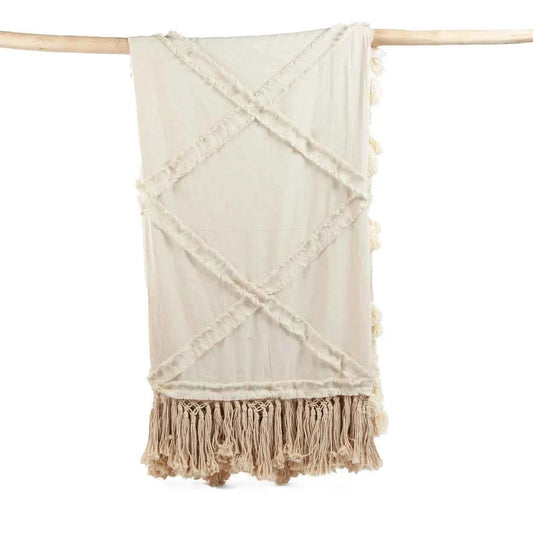 BERBER BED THROW | 300 x 240 CM | NATURAL