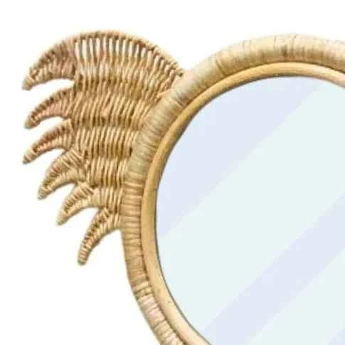 KOALA WALL MIRROR | NATURAL RATTAN