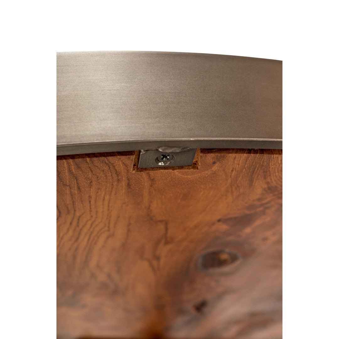 KULLEN TEAK + STEEL COFFEE TABLE