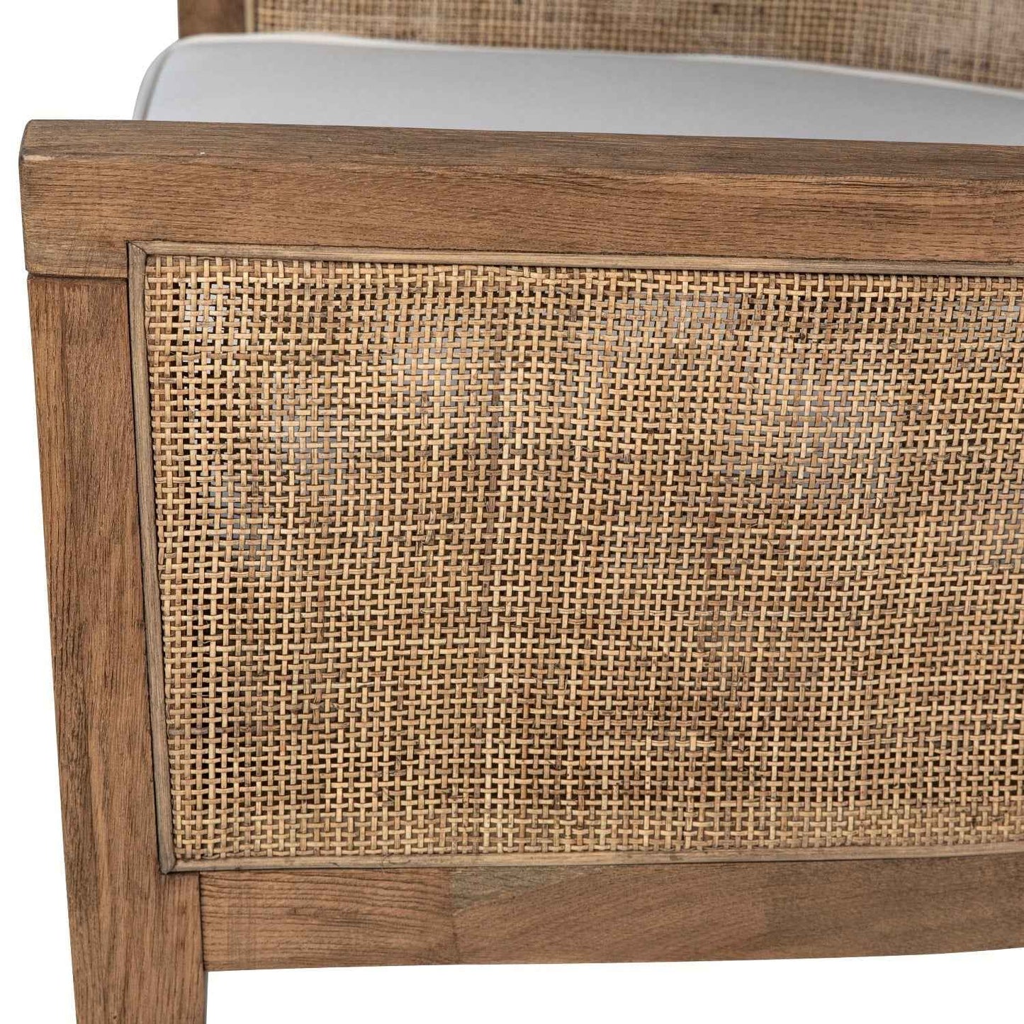 LILY NATURAL OAK + CANE PANEL CLUB CHAIR