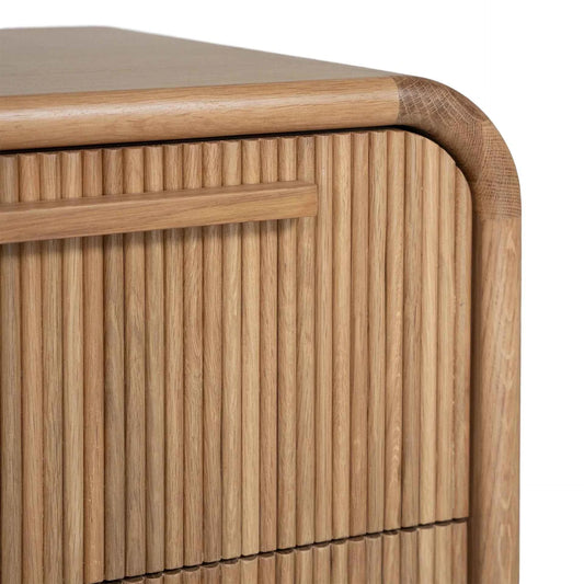 FLYNN (BED)SIDE TABLE | 2-DRAWER | NATURAL OAK