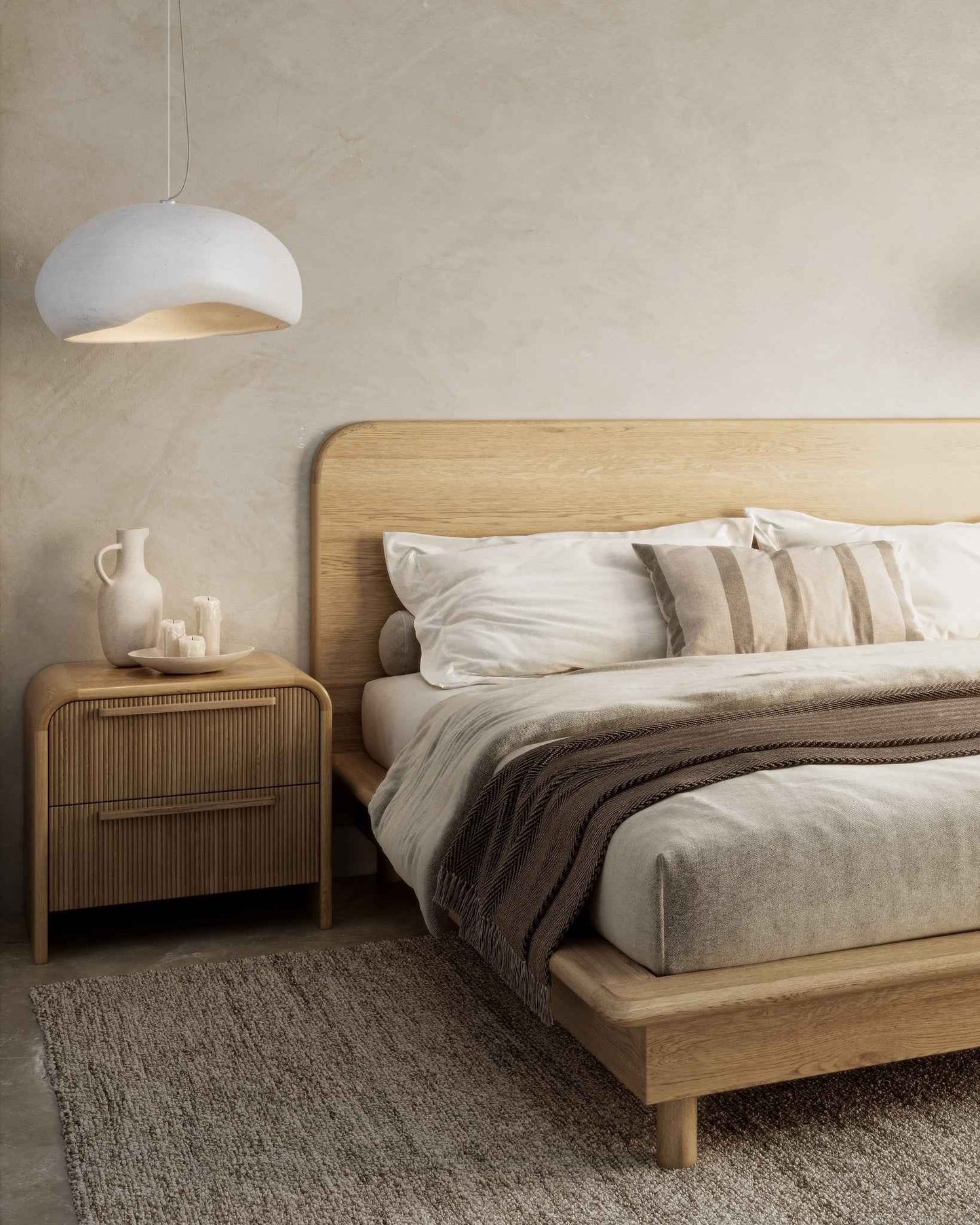 FLYNN (BED)SIDE TABLE | 2-DRAWER | NATURAL OAK