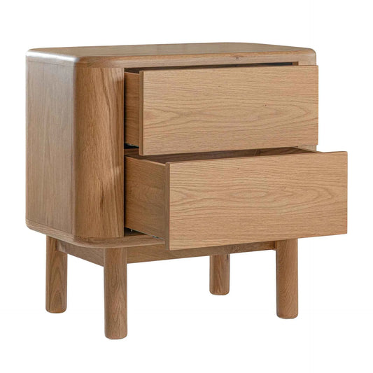MOLLY (BED)SIDE TABLE | 2-DRAWERS | NATURAL OAK