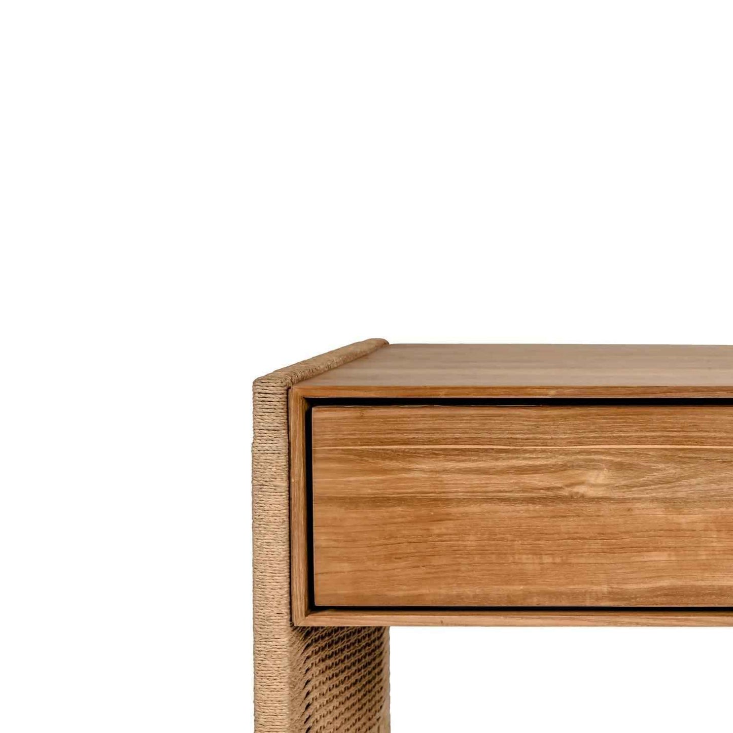 LUCAS (BED)SIDE TABLE | ROPE + RECLAIMED TEAK
