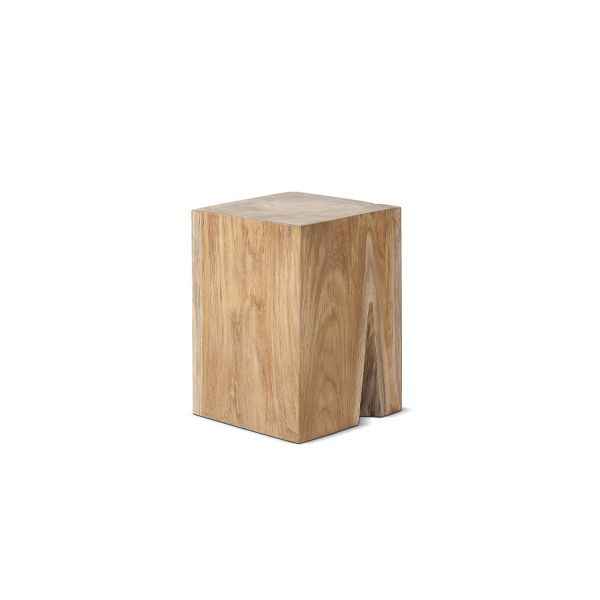 LUCAS SQUARE SIDE TABLE - STOOL | RECLAIMED TEAK | NATURAL