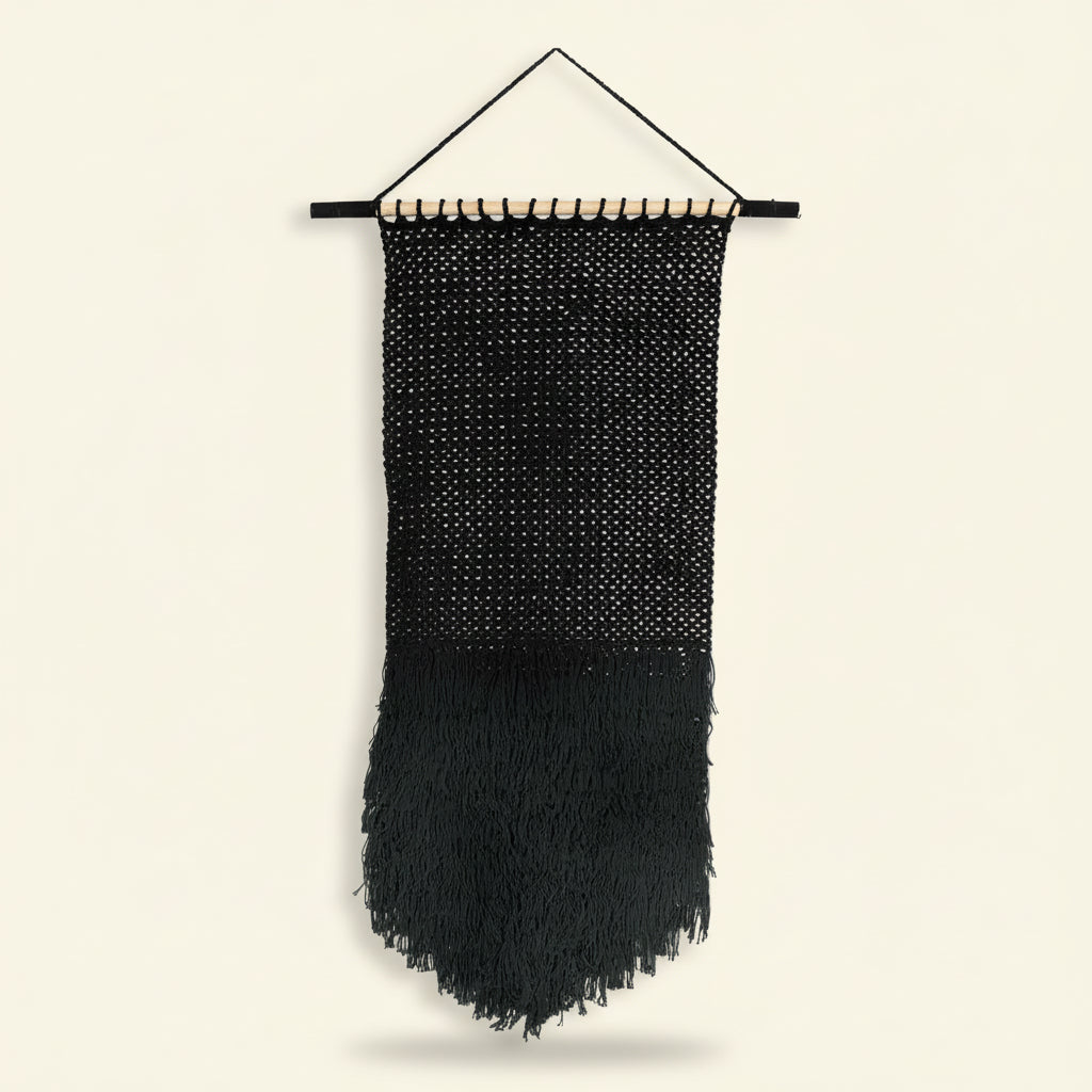 MACRAME WALL DECOR / BLACK / XXL
