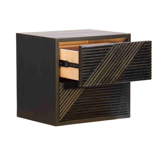 MAZE (BED)SIDE TABLE | CHARCOAL