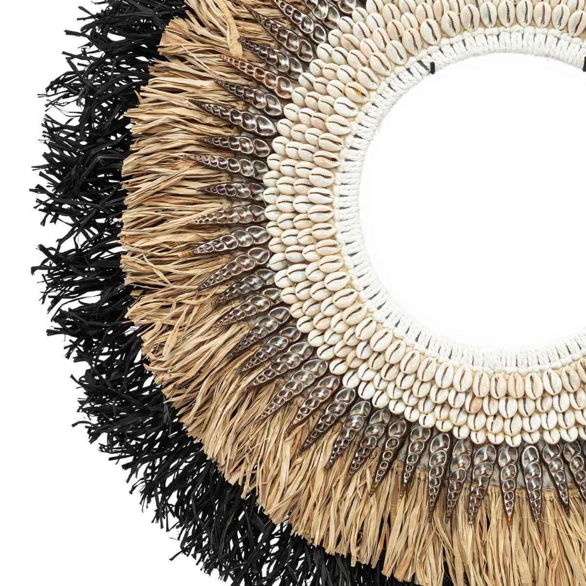 MOJO RAFFIA ON STAND / BLACK