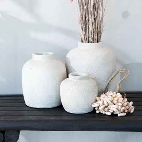 PICKY TERRACOTTA VASE | CONCRETE | 3 SIZES