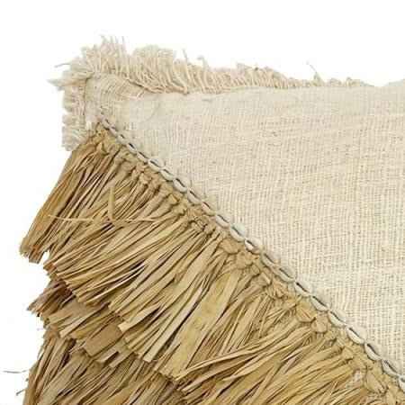 RAFFIA COTTON CUSHION COVER | NATURAL | 2 SIZES