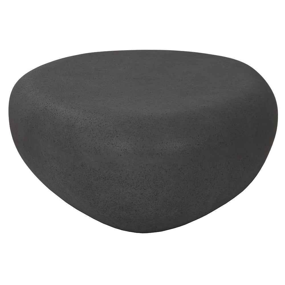 RIVER STONE INDOOR-OUTDOOR COFFEE TABLE: CHARCOAL