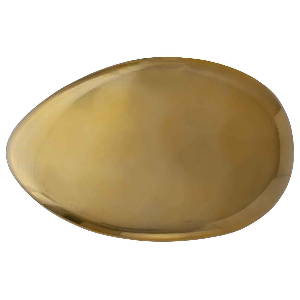 RIVER STONE INDOOR-OUTDOOR COFFEE TABLE: LIQUID GOLD