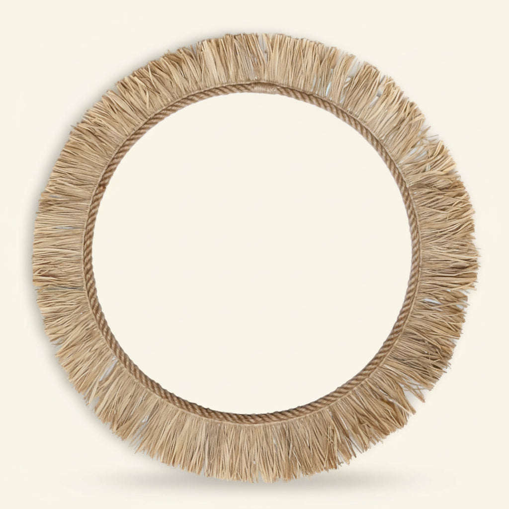 TAHITI RAFFIA MIRROR