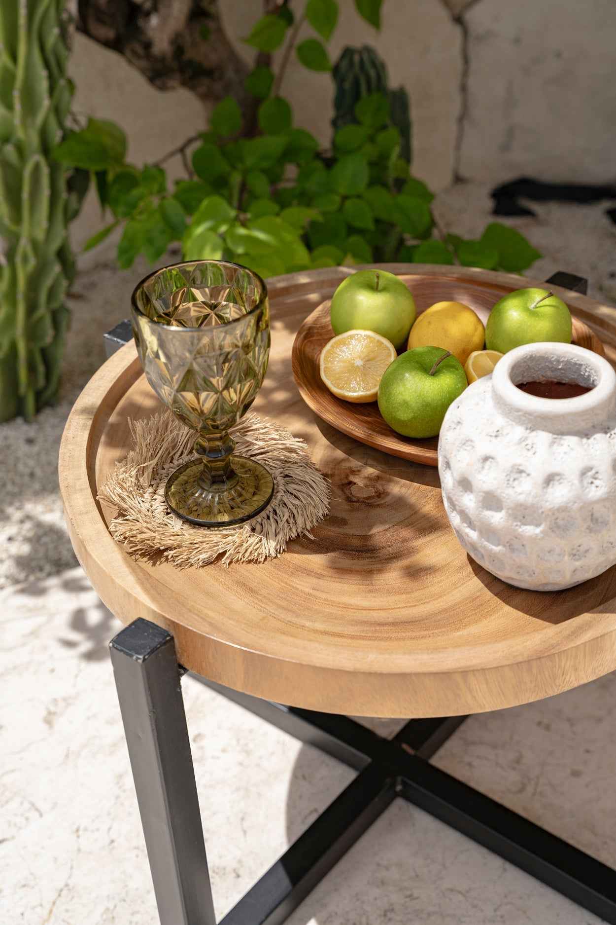 TEAK DINING PLATES | SET OF 6