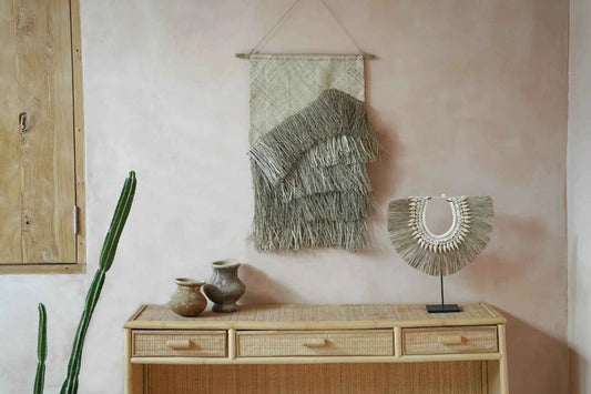UBUD BAMBOO WALL TAPESTRY | NATURAL
