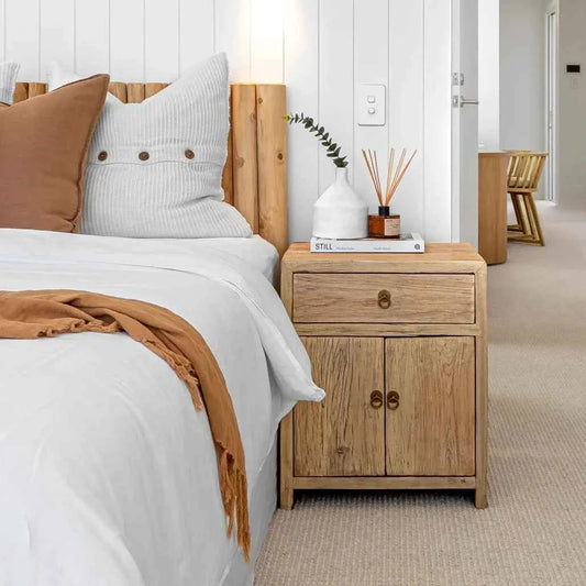 MARINA ELM (BED)SIDE TABLE | NATURAL