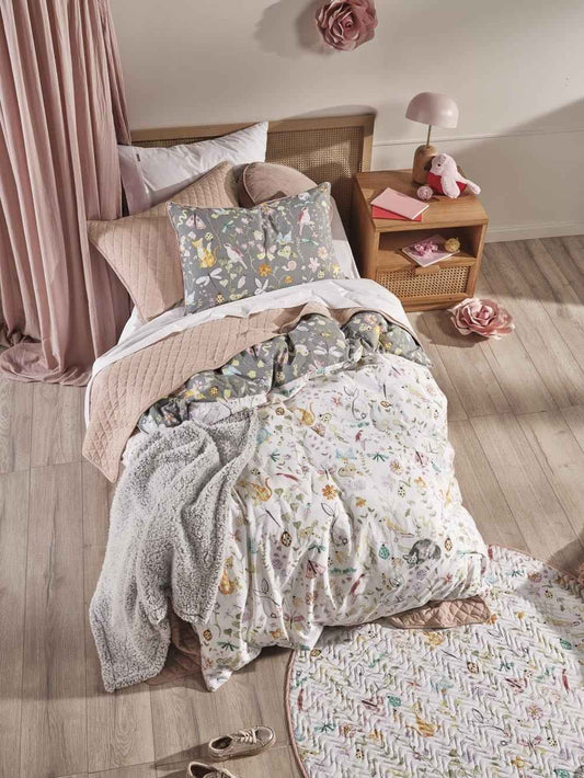 VIENNA (BED)SIDE TABLE | RATTAN + BLOND OAK