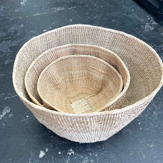 WONKY BASKETS | FAIR TRADE | NATURAL | 3 SIZES