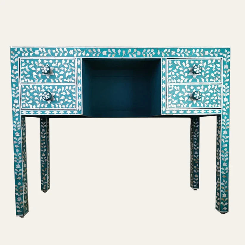 Mother Of Pearl Inlay Console Table