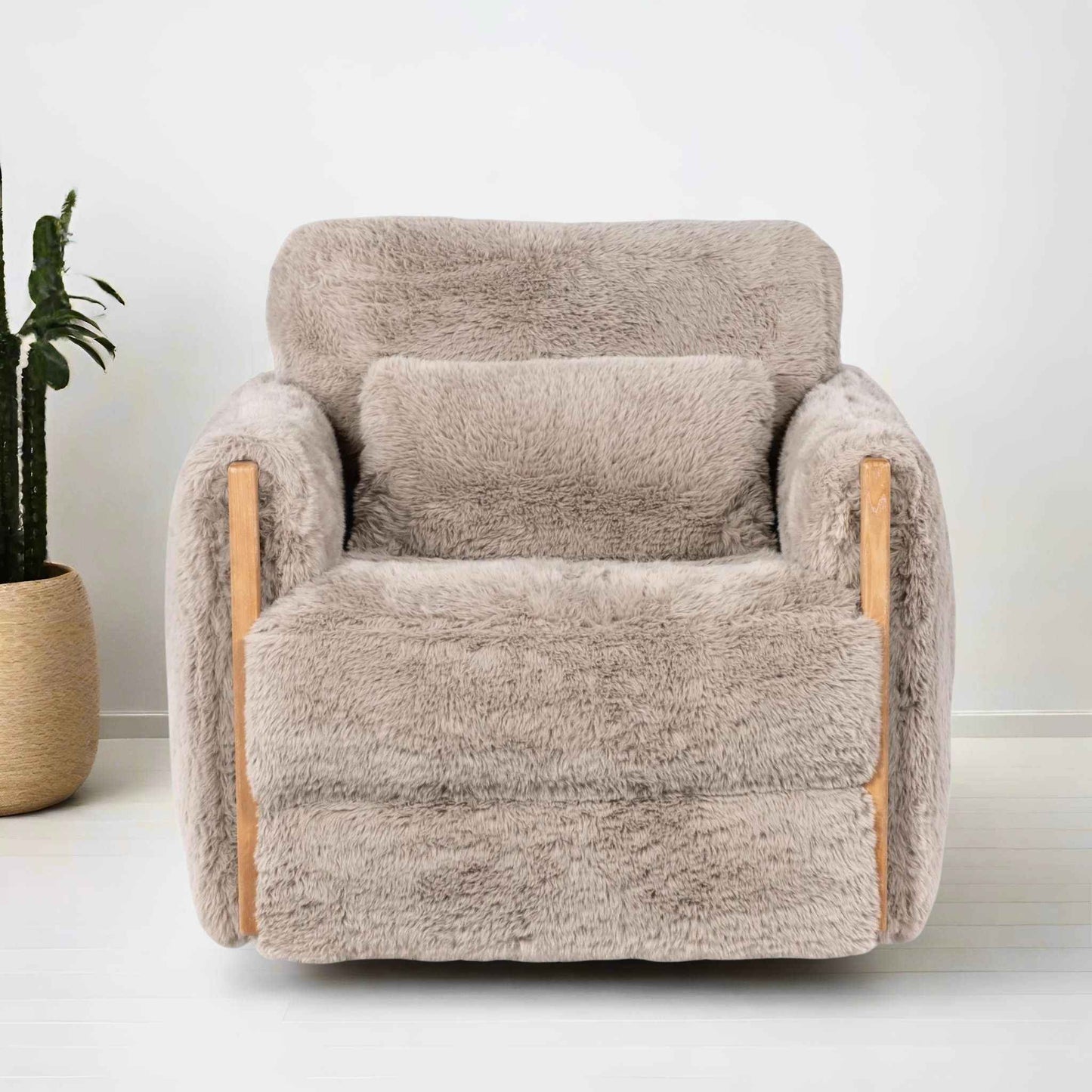DION SHEARLING SWIVEL CHAIR