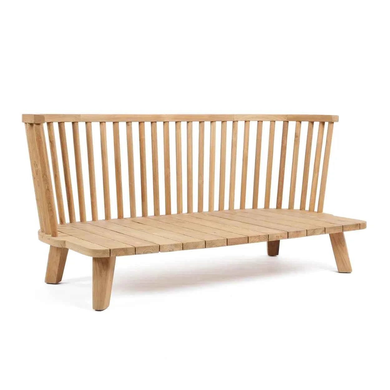 MALAWI TWO-SEATER SOFA | BLACK | RECLAIMED TEAK | IN-OUTDOORS