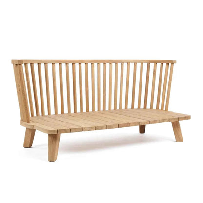 MALAWI TWO-SEATER SOFA | BLACK | RECLAIMED TEAK | IN-OUTDOORS