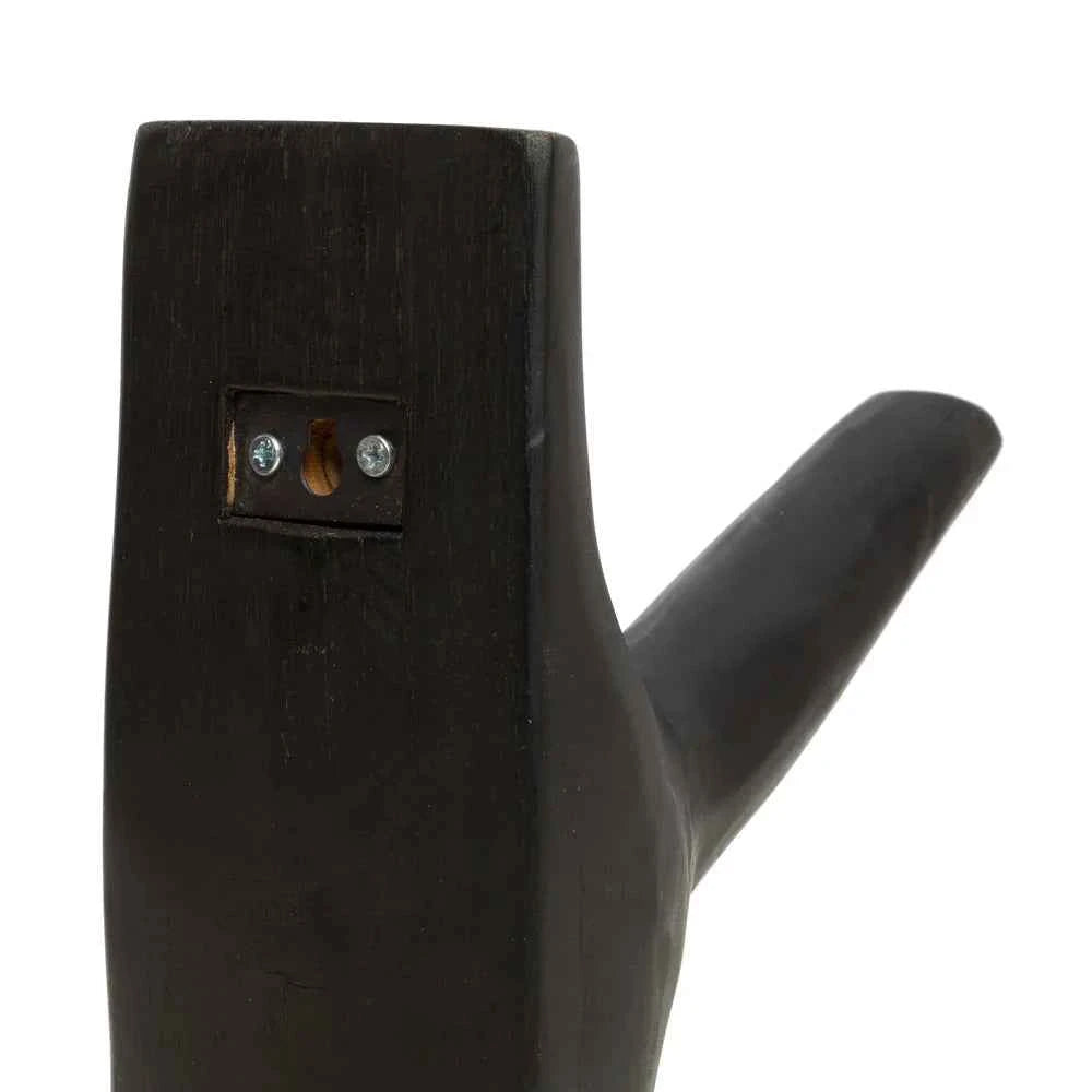 TEAK WALL HOOK | BLACK