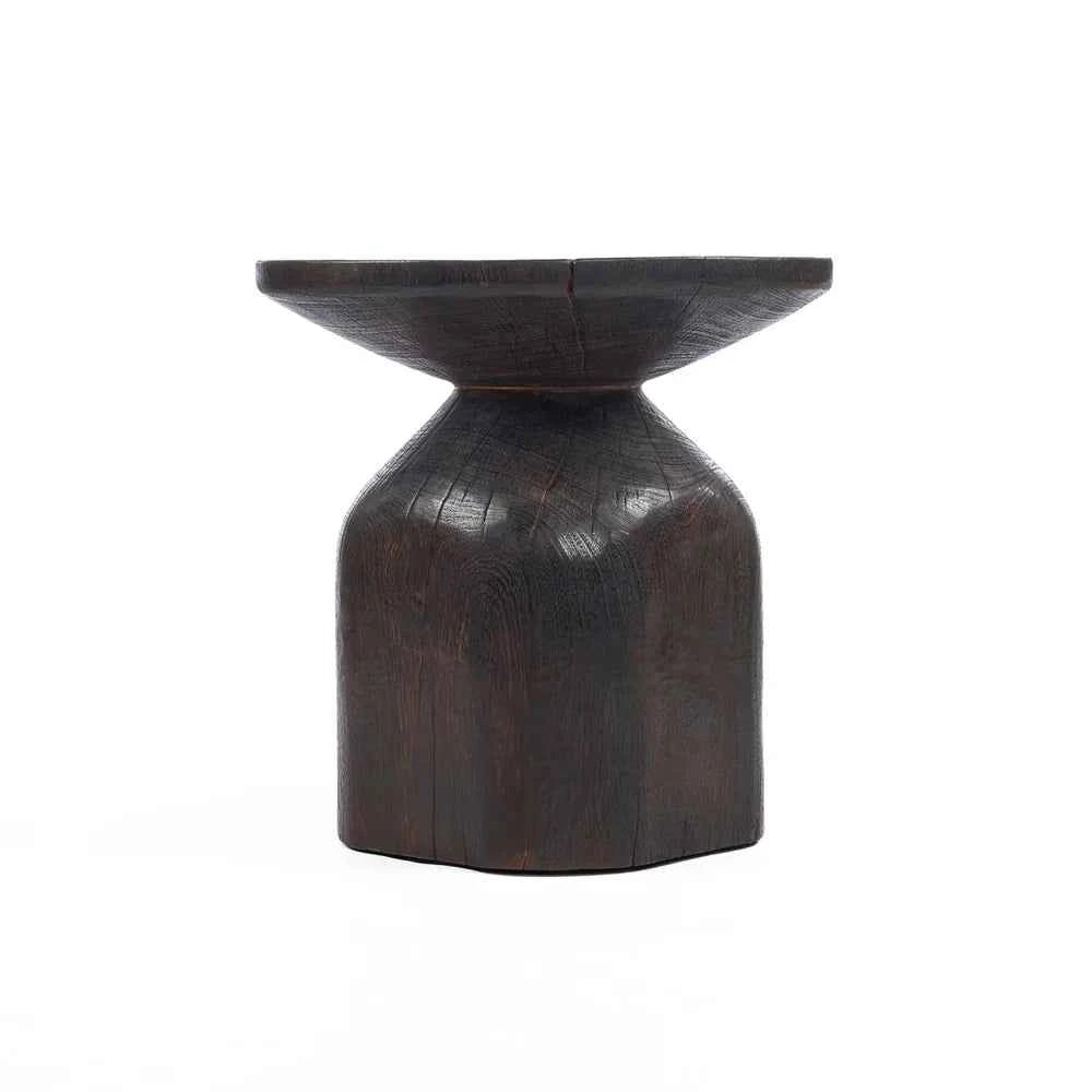 DRUMLINE STOOL - SIDE TABLE | DARK WALNUT