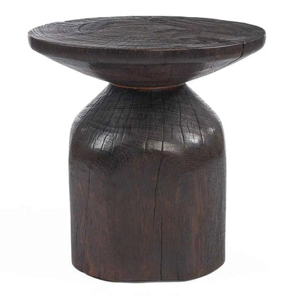 DRUMLINE STOOL - SIDE TABLE | DARK WALNUT