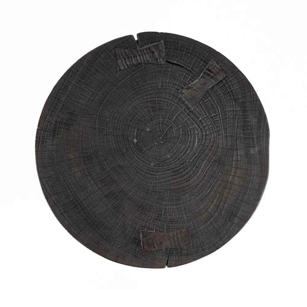 DRUMLINE STOOL - SIDE TABLE | DARK WALNUT