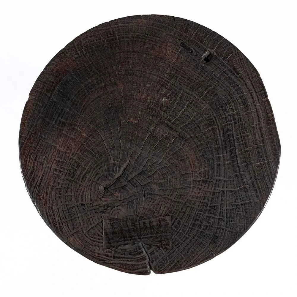 MOCHA RINGS SIDE TABLE | DARK WALNUT