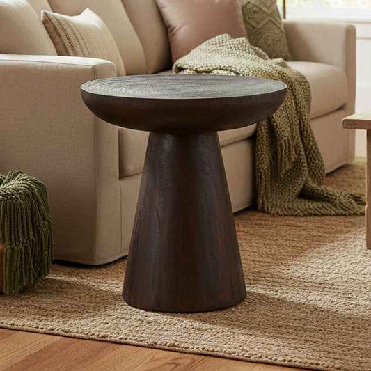 CONEY SIDE TABLE | DARK WALNUT