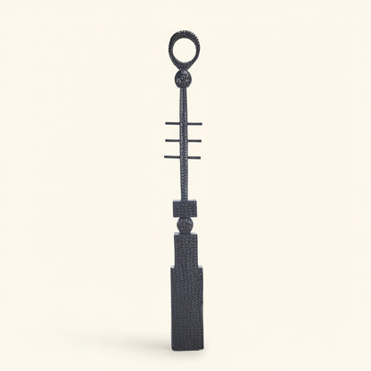 PILLAR TOTEM FLOOR SCULPTURE | XL 190 CM | BLACK