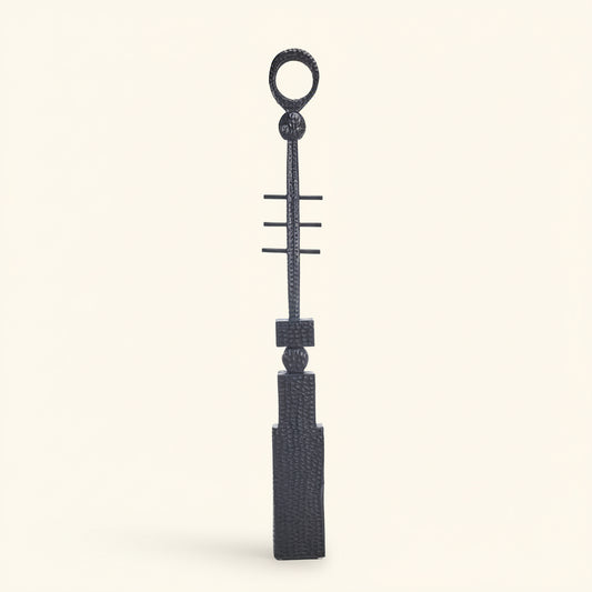 PILLAR TOTEM FLOOR SCULPTURE | XL 190 CM | BLACK
