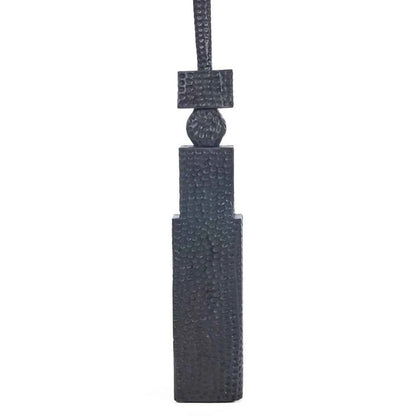 PILLAR TOTEM FLOOR SCULPTURE | XL 190 CM | BLACK
