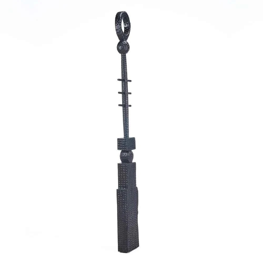 PILLAR TOTEM FLOOR SCULPTURE | XL 190 CM | BLACK