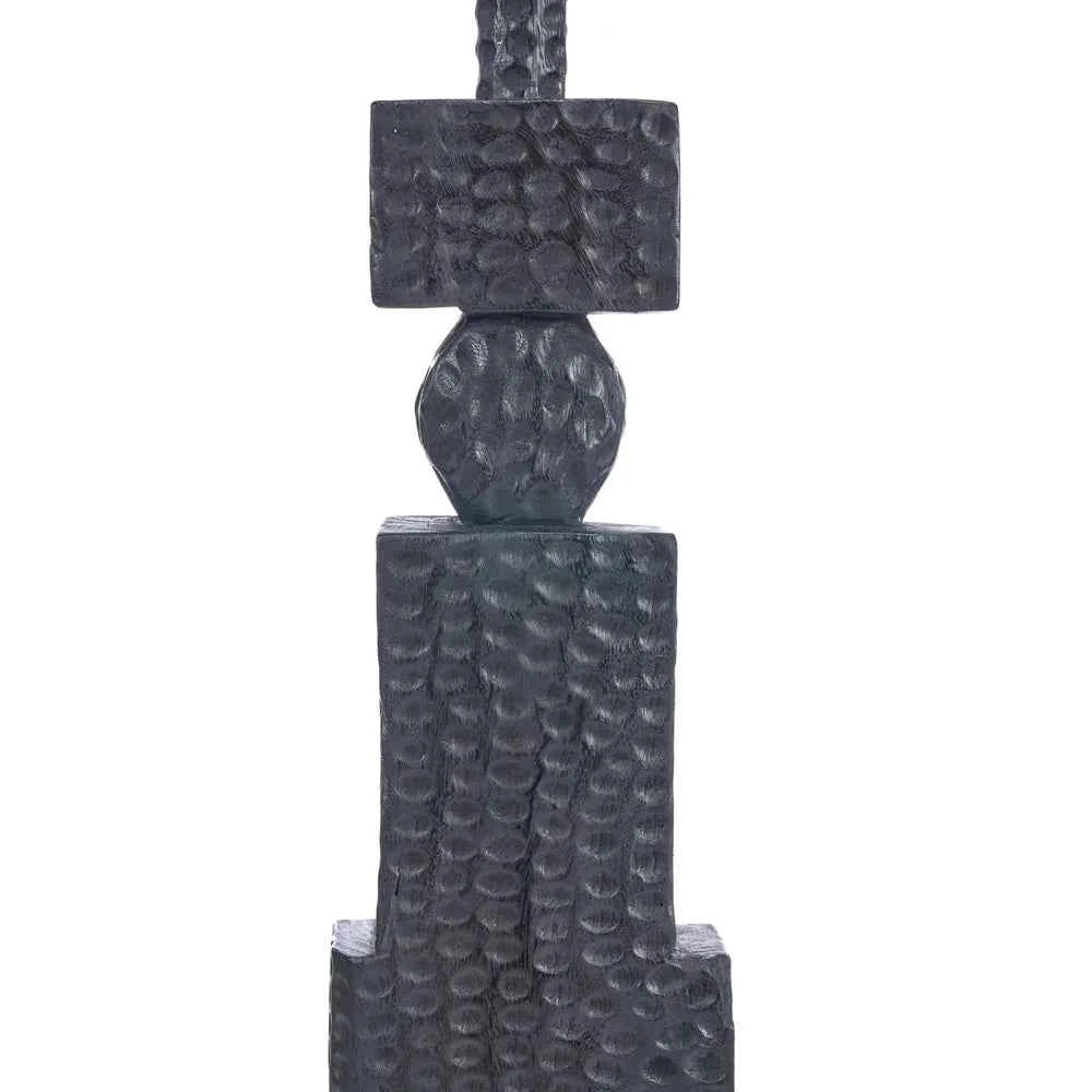 PILLAR TOTEM FLOOR SCULPTURE | XL 190 CM | BLACK