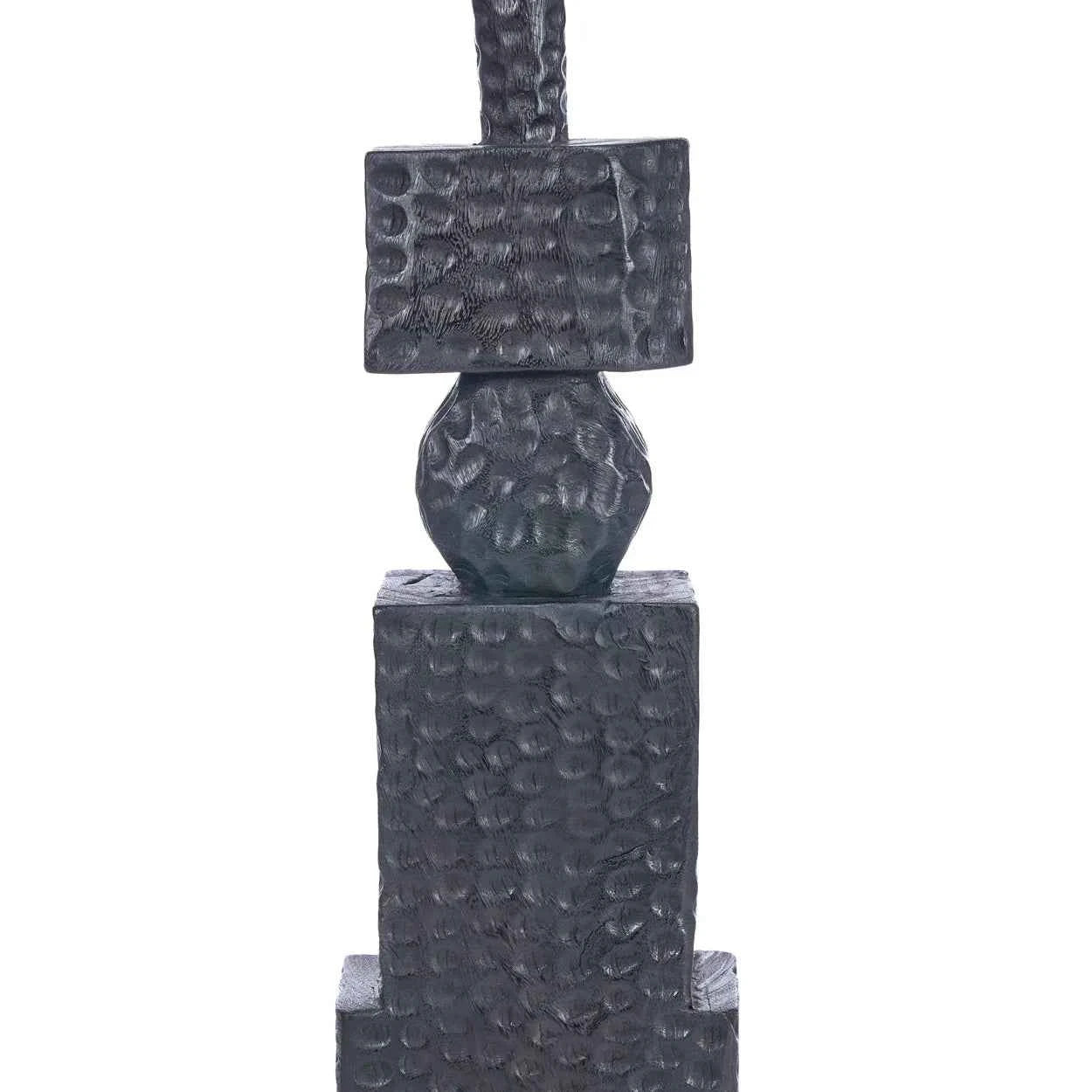 GROUNDING TOTEM FLOOR SCULPTURE | XL 190 CM | BLACK
