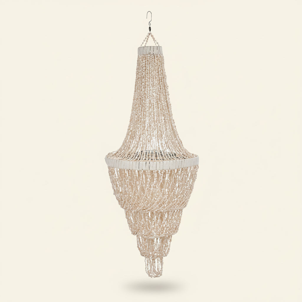 OCEAN SEA SHELL PENDANT CHANDELIER | LARGE | NATURAL