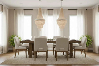 OCEAN SEA SHELL PENDANT CHANDELIER | LARGE | NATURAL