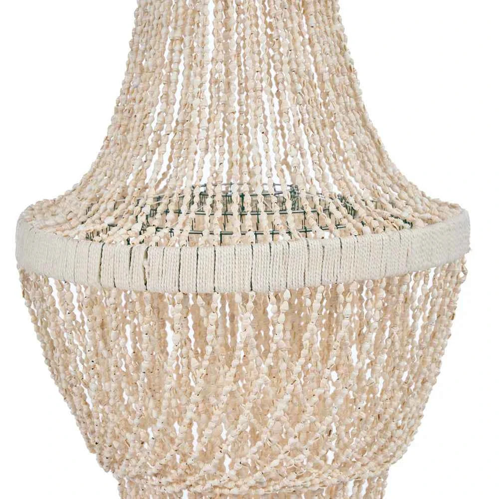 OCEAN SEA SHELL PENDANT CHANDELIER | LARGE | NATURAL