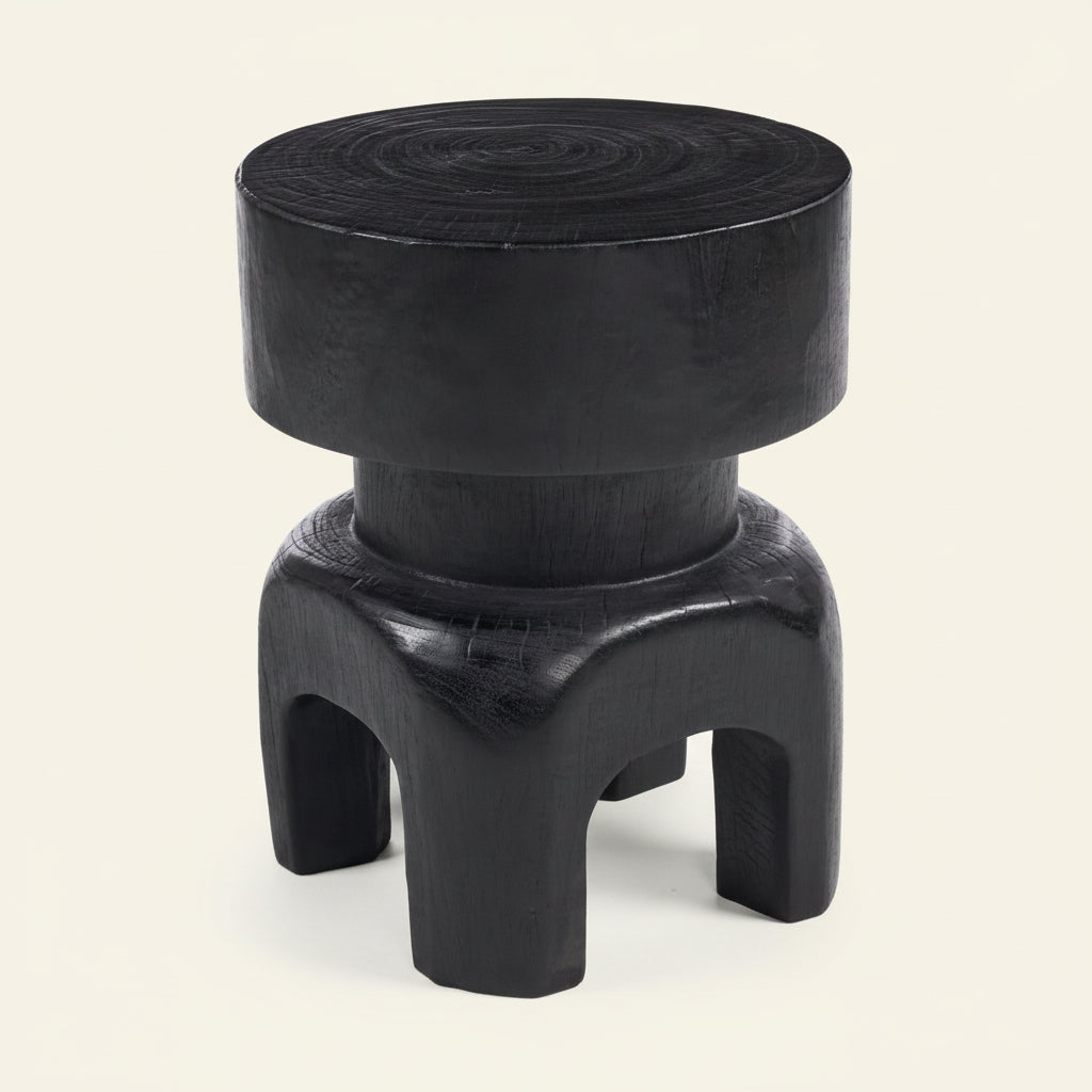 SQUAT STOOL - SIDE TABLE | BLACK