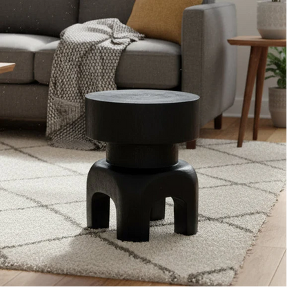 SQUAT STOOL - SIDE TABLE | BLACK
