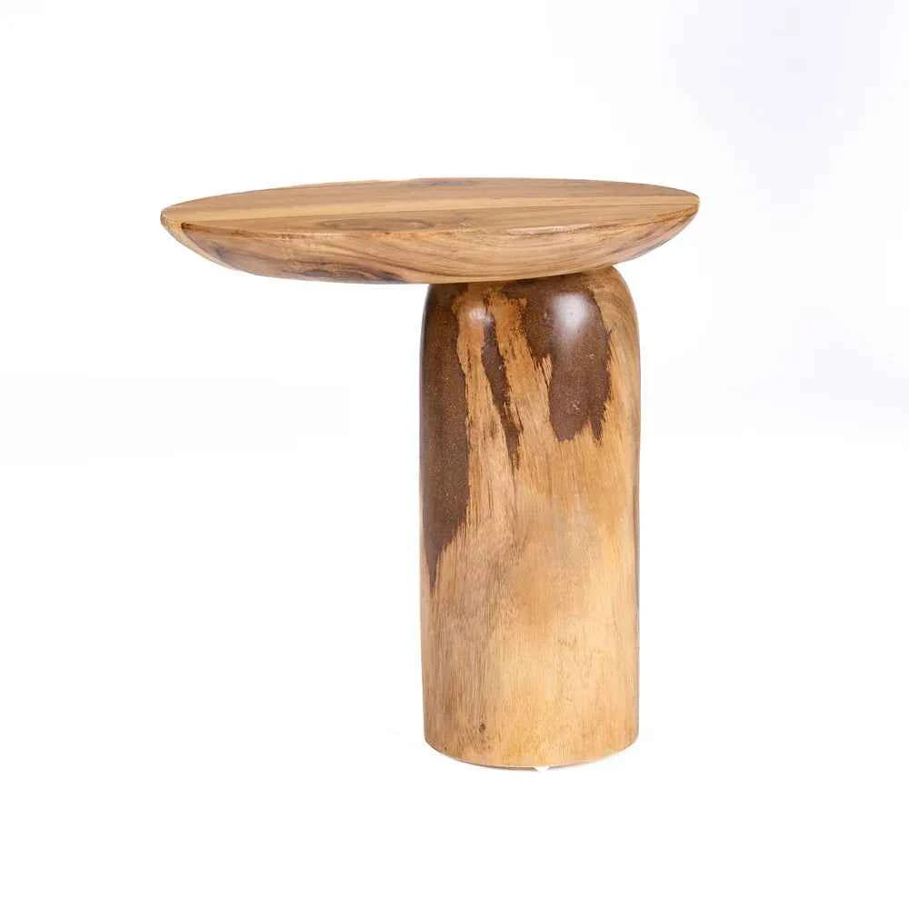 MANGO DRUM SIDE TABLE | NATURAL