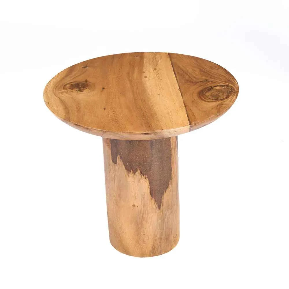 MANGO DRUM SIDE TABLE | NATURAL