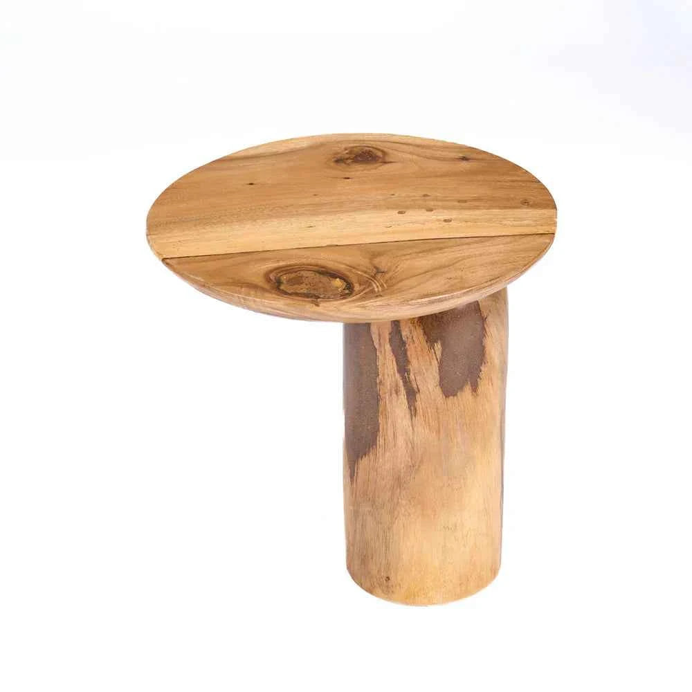MANGO DRUM SIDE TABLE | NATURAL