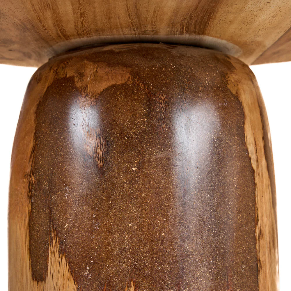 MANGO DRUM SIDE TABLE | NATURAL