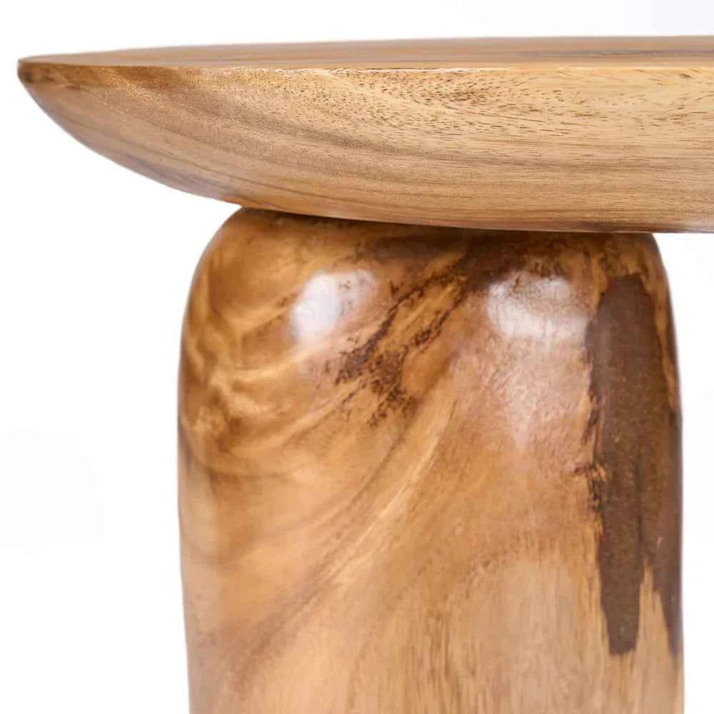 MANGO DRUM SIDE TABLE | NATURAL