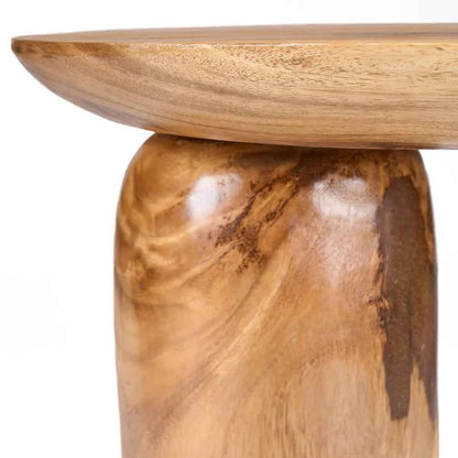MANGO DRUM SIDE TABLE | NATURAL